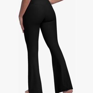 Flared Leggings High Waisted Casual Bootcut Flare with Crossover Waist💕